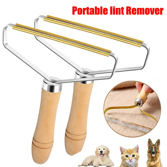 Portable Lint Remover Pet Hair Remover Brush Carpet Wool Coat Clothes Lint Pellet Manual Shaver Removal Scraper Cleaning Tool